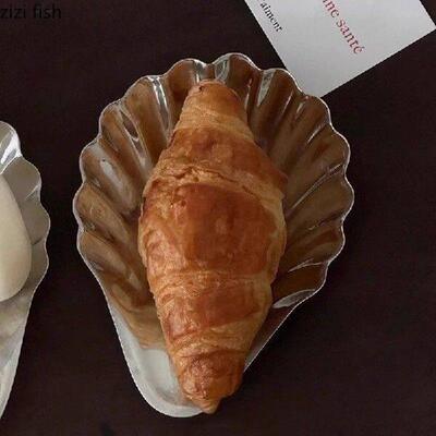 304 Stainless Steel Shell Plate Metal Cheese Plate Dessert