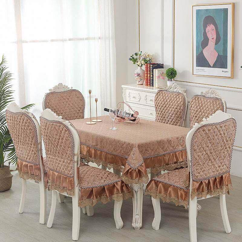 采购产品高端欧式椅套，家用餐台布及椅套，餐椅套，椅背套