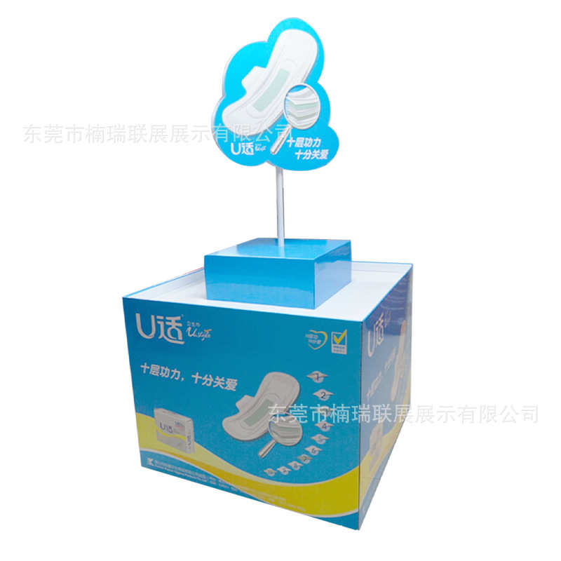 新年百货礼品促销纸堆头春节年货沃尔玛开市客超市纸地堆陈列堆