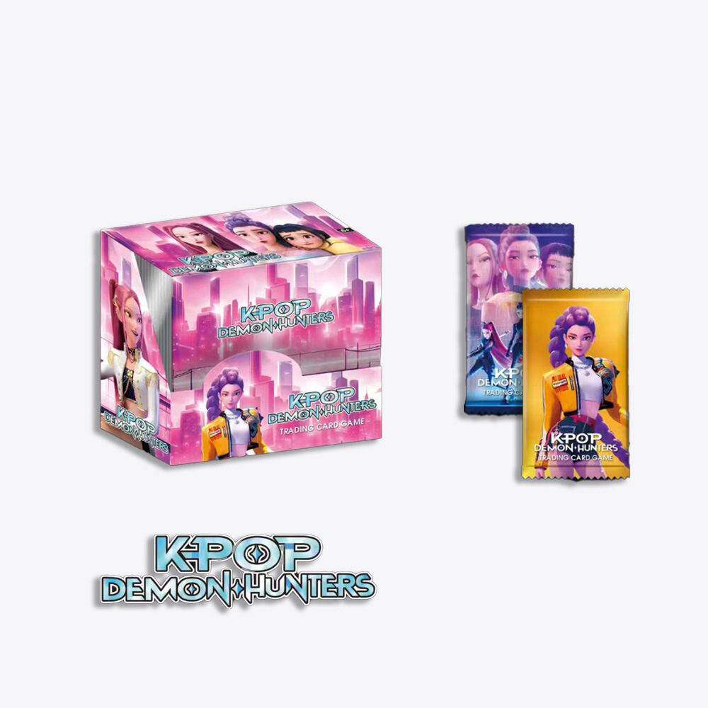 跨境猎魔女团收藏卡KPOP闪卡卡通动画二次元虚拟偶像卡牌游戏卡片