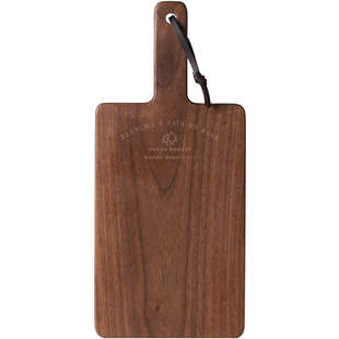 实木板面板板创意水果木北美砧板 食切菜包法文印字辅时尚黑胡桃