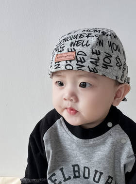 婴儿帽子秋冬款男宝海盗帽宝宝帽子秋天婴幼儿1岁儿童春秋季男孩