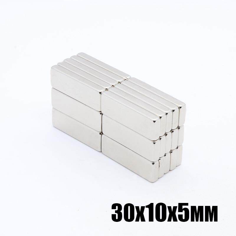 30*10*5高性能方形钕铁硼强磁汽车遮阳帘磁铁麻将机吸铁石30x10x5