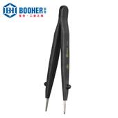 宝合Booher 防静电护套宽型横齿镊子145MM