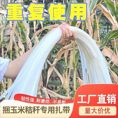 尼龙扎带中大号加粗加厚捆玉米秸秆扎带捆扎苞米杆塑料扎带条尼龙