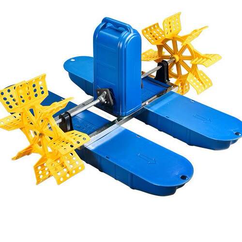 垂钓园水车增氧机叶轮水车曝气鱼池养殖增氧泵