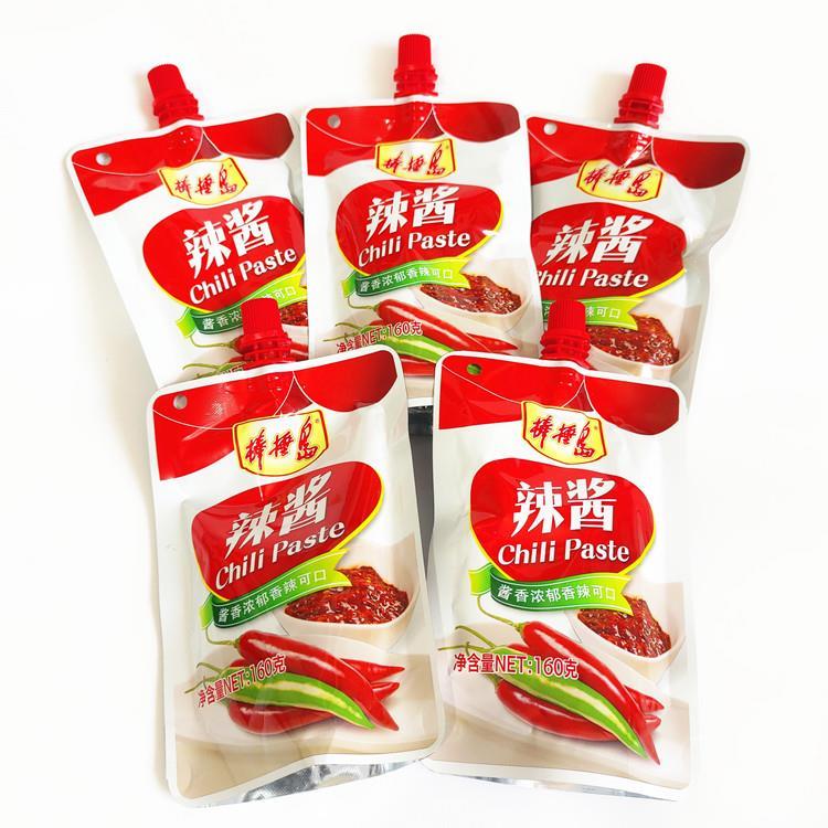 大连特产棒棰岛辣酱蒜蓉辣酱160g拧盖包装烤冷面蘸酱烧烤酱辣椒酱