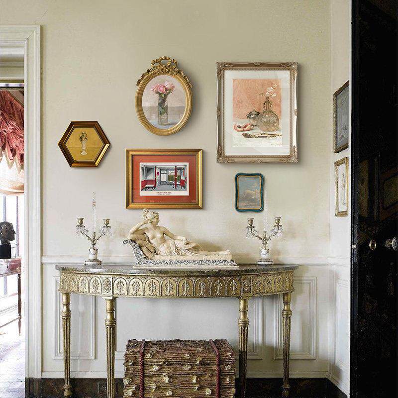 法式小众艺术挂画画欧式客厅背景墙装饰画画组合卧室饭厅覆古美式