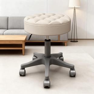 美容美发凳子滑轮旋转升降凳子大工凳美甲圆凳理发店转椅发廊