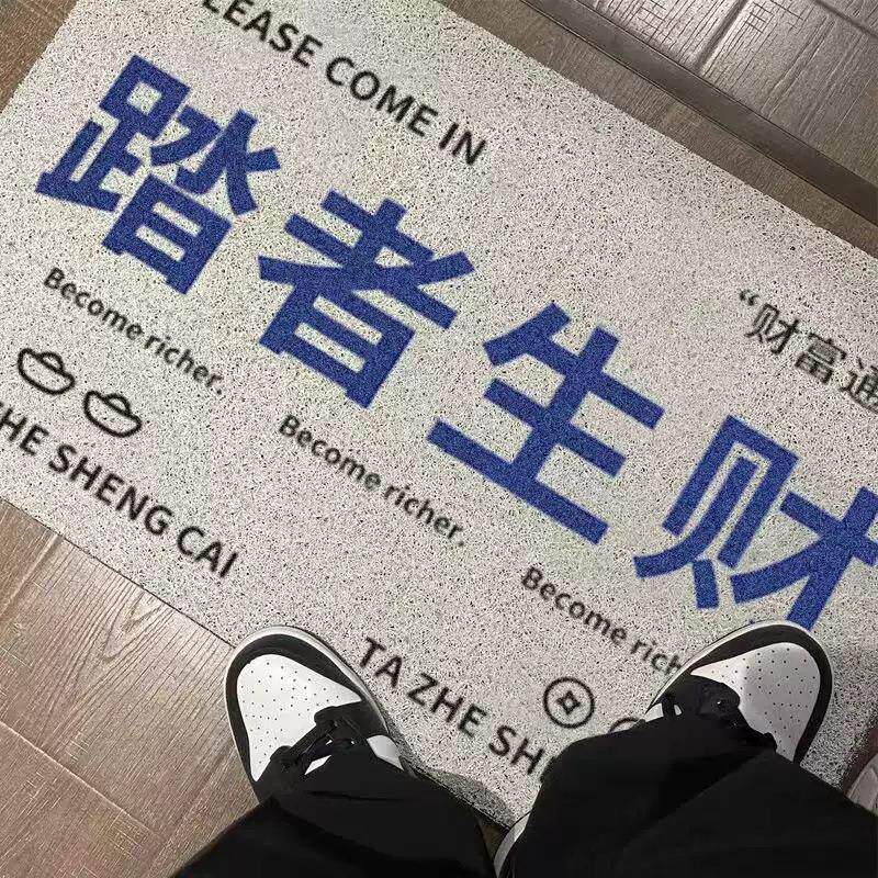 客厅门垫防油浴室丝圈地垫防滑宿舍脚垫大面积入户门垫子防水防沙