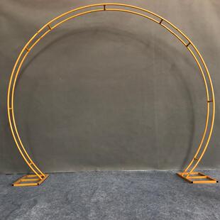 单杆拱门圆弧形婚礼 双杆拱门架子 2019新款 婚庆道具圆环