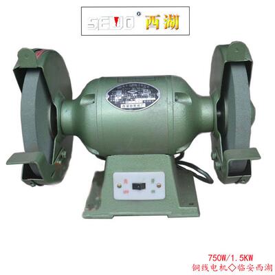 SEWO西湖M3225多功能750W砂轮机工业铜芯电机1.5KW台式砂轮机