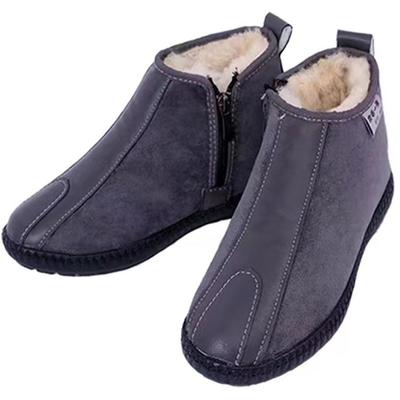 正品新京款皮毛一体保暖透老气男女羊毛雪地靴老北中年厚冬季棉加