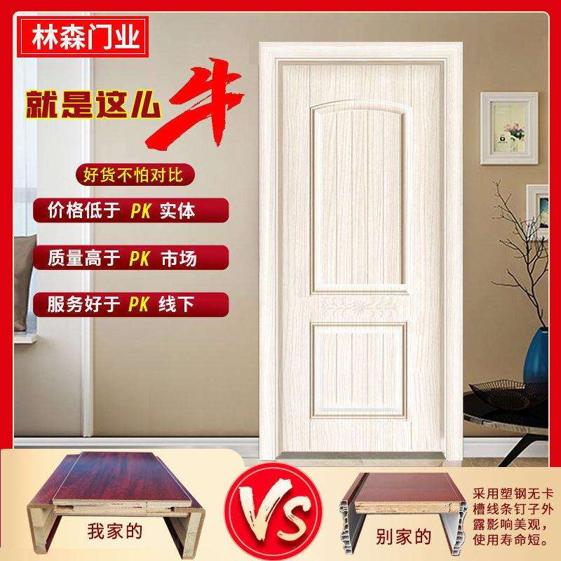 室内门强化门免漆门家用复合门单门木门卧室门房门现货跨境厂
