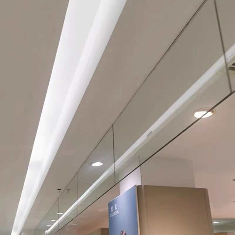 固定式防火玻璃挡烟垂壁夹丝玻璃双层夹胶玻璃钢化玻璃公共场合用
