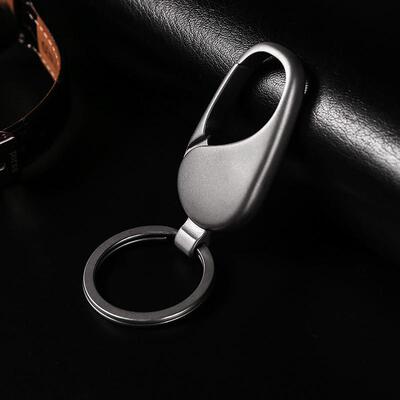 FEGVE不锈钢钥匙扣汽车太极挂件男士腰挂个性创意钥匙圈环男
