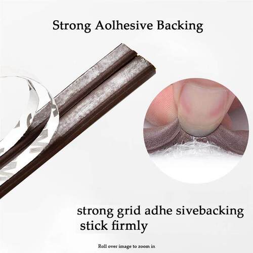 10M DIEP Type Door Weather Strip Self Adhesive Rubber Seal F