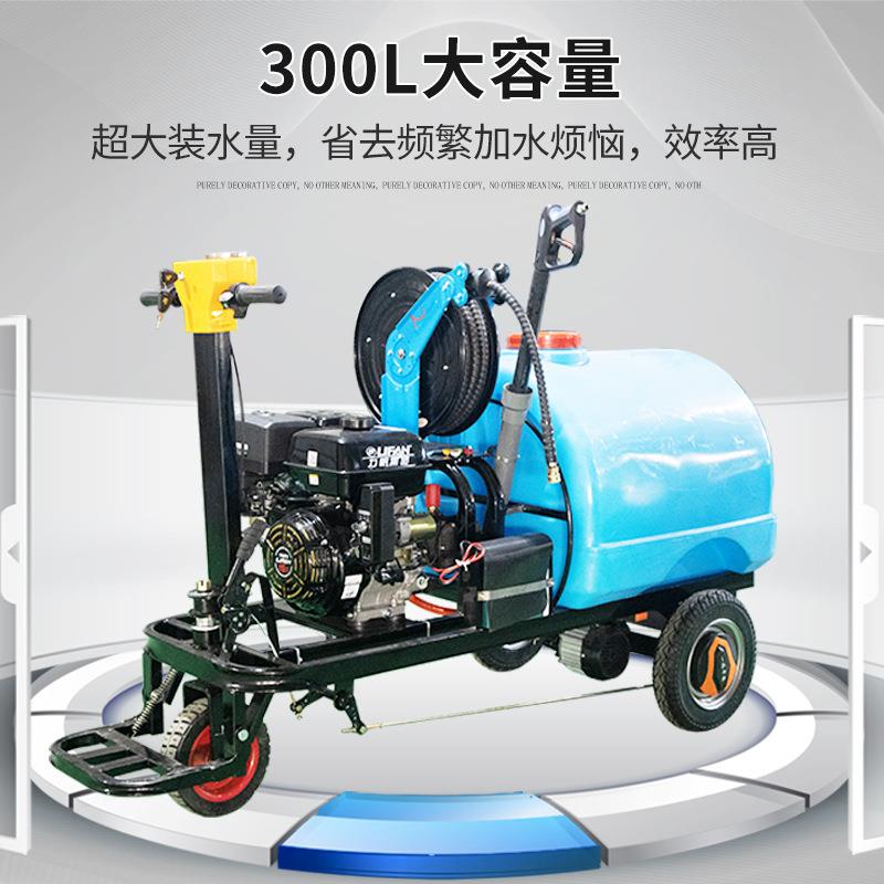 300升电动高压清洗车 站架实心轮小型 1500kg水压迷你型清洗车
