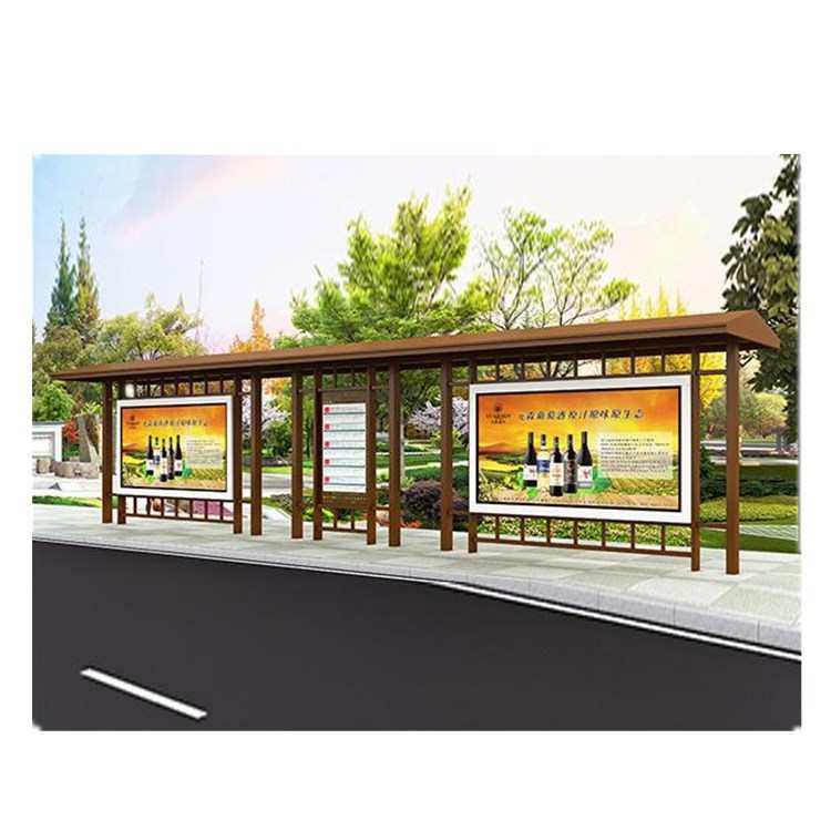 候车亭灯箱厂家  公交站台 不锈钢智能公交候车亭复古 公交站台,商业/办公家具,灯箱,淘宝优惠券,粉丝福利购,淘宝优惠卷