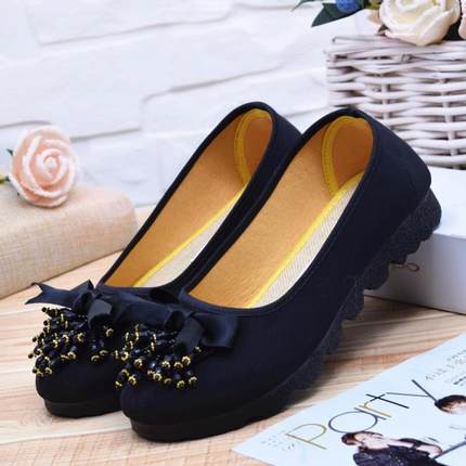 高档老北京布鞋女鞋网鞋42加肥号大鞋单43休闲鞋特码平底软底鞋妈