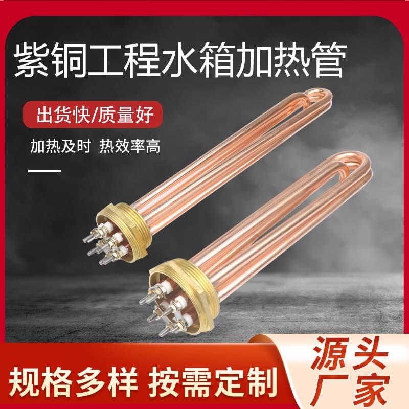 DN50锅炉电热棒大功率工程水箱加热管不锈钢导热油电热管220V380V
