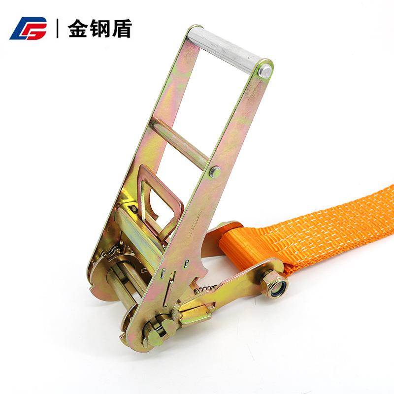 金棘轮紧器TSXB捆绑带重型涤纶捆拉绑器盾收紧器货车栓紧带钢双钩