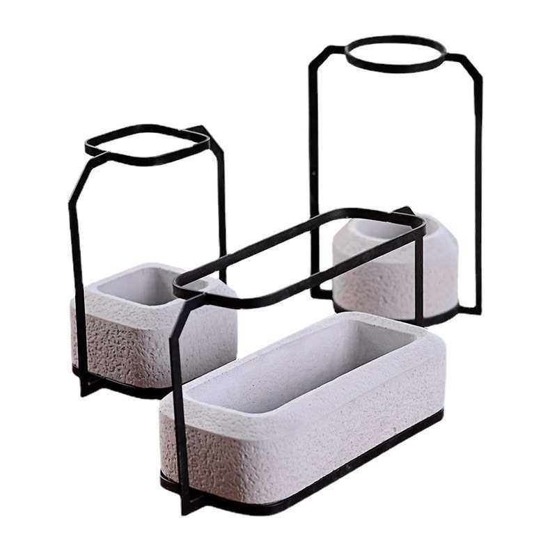 现代简约多肉花盆 铁艺装饰桌边摆件花盆  工艺品水泥框架插花器,鲜花速递/花卉仿真/绿植园艺,花盆,淘宝优惠券,粉丝福利购,淘宝优惠卷