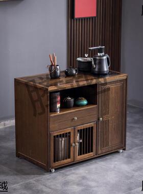 柜移动MGZ茶台小茶桌客厅边家用边中式台茶水柜一几体阳茶几实木
