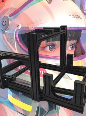 新40赛车模拟器支架铝型材座椅 图马斯特魔爪速魔fanatec现货包邮