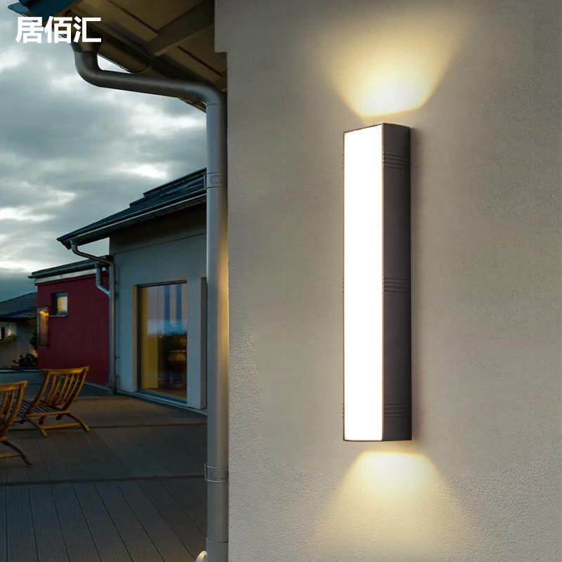 led壁灯庭院室外过道走廊楼梯别墅花园外墙柱子双头三面发光门柱
