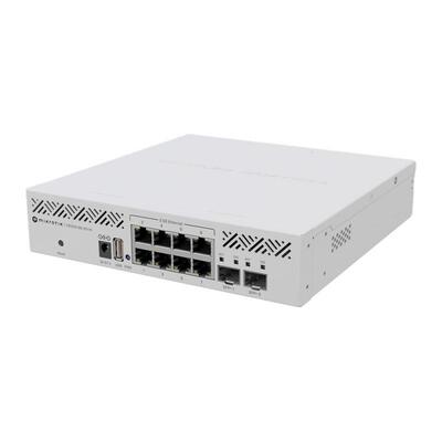 Mikrotik CRS310-8G+2S+IN 2.5G万兆企业三层路由交换机ROS