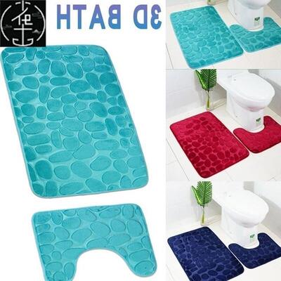 European and American head carpet toilet mat set bathroom