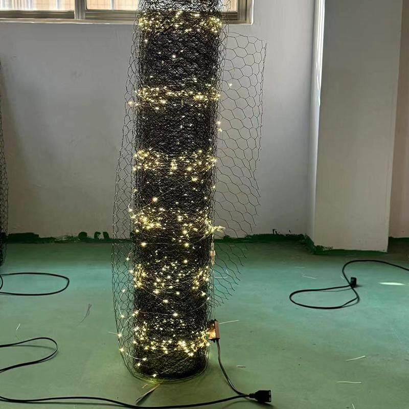 创意婚礼星空网灯金属丝网形状渔网灯星空灯婚礼大厅天花板装饰灯