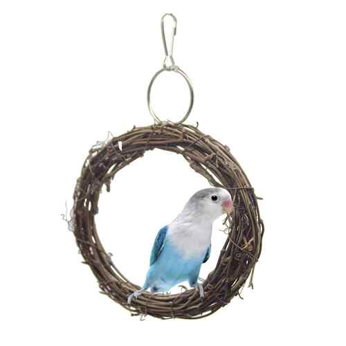 鹦鹉玩具鸟玩具 藤圈秋千 牡丹虎皮玄凤和小型鸟类适用 g