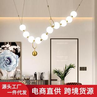 北欧设计师艺术吊灯后现代酒店售楼处服装 吊灯 店橱窗餐厅吧台个性