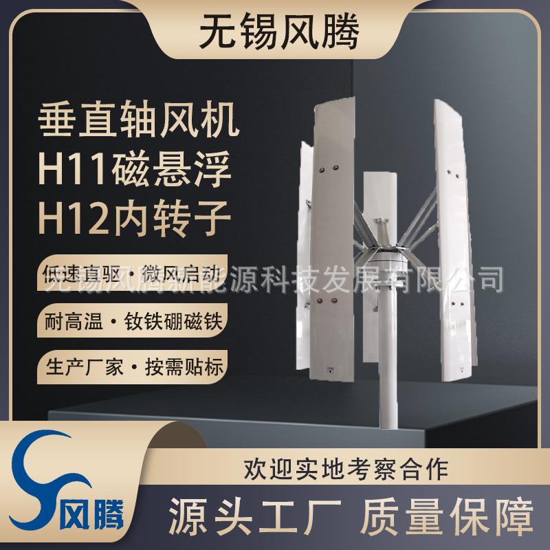 H11/H12300W垂直轴磁悬浮/永磁发电机风力发电12V~48V