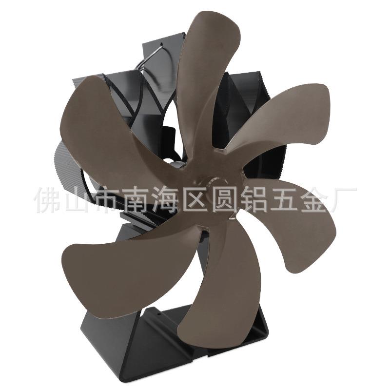 壁炉风扇立式梯形座亚马逊热销款热动力环保取暖扇跨境货源