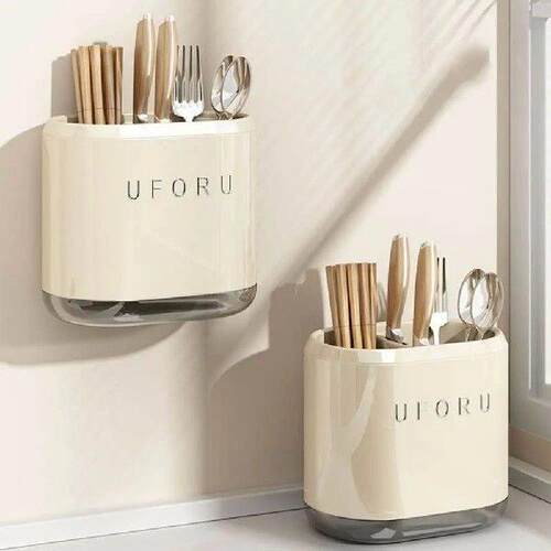 Plastic Chopsticks Storage Box Large Capacity Wall Mounted