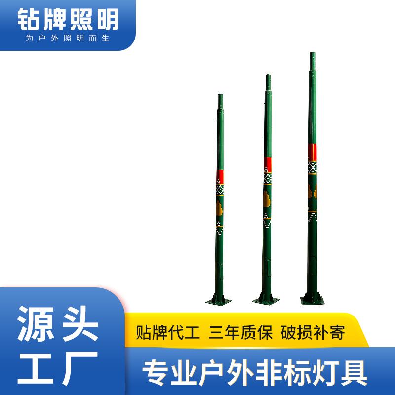 市政工程照明路灯LED太阳能乡村亮化民族风杆设计高亮路灯