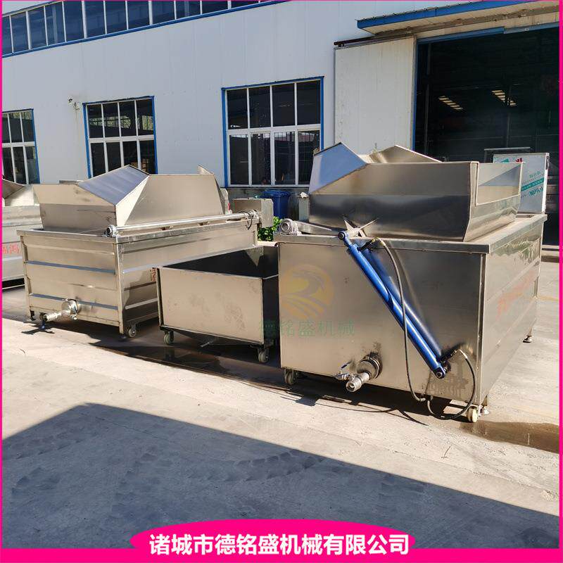 气泵方便抽油的卷皮油炸锅 自动出料肉皮温皮机 响皮油炸机