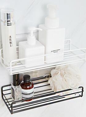 Iron Bathroom Shelf Wall-Mounted Bathroom Storage Rack Squar