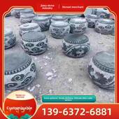 柱墩石基中国青石彷古石墩室内空心石柱基础庭院柱基石