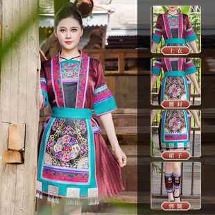 正品新款族服刺女贵州广西侗少装数民族服饰绣款式成人侗族盛装演