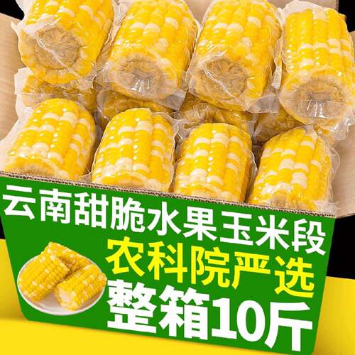 云南水果玉米新鲜开袋即食孕妇控糖玉米段北纬47度低gi生鲜官方旗