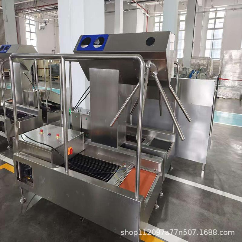 厂家供应食品工厂水靴清洗机 洗靴设备价格 刷鞋机沥水池