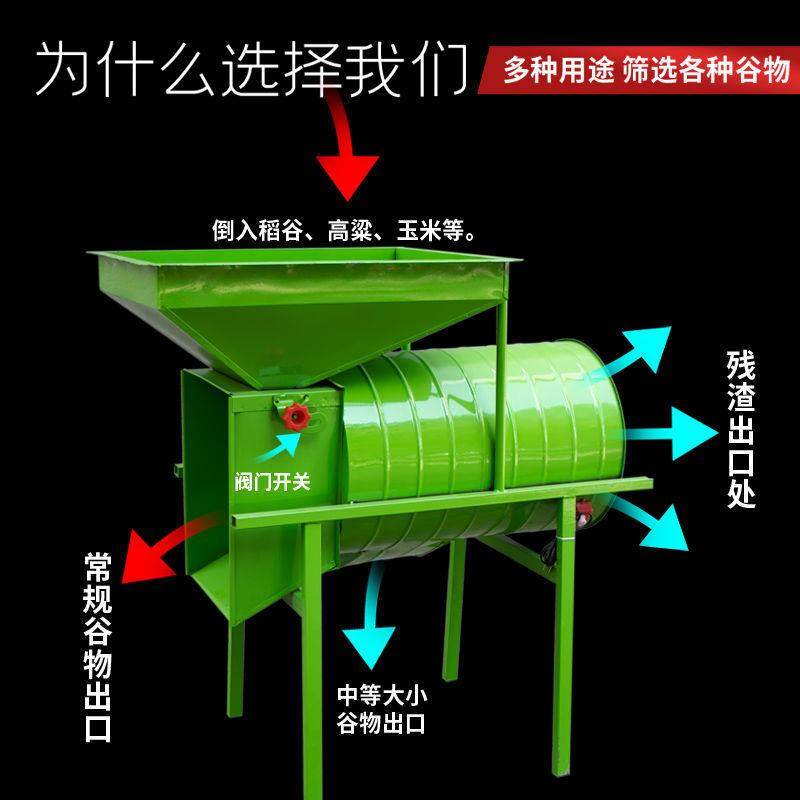 农用风选机电动风车圆筒扬场机450瓦大功率吸风式分离机筛选设备