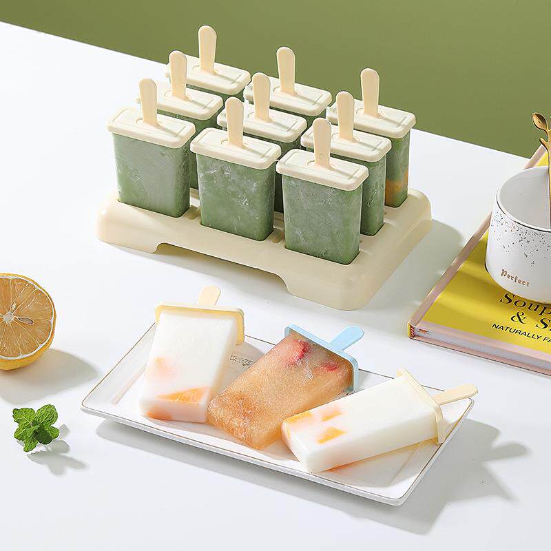 家用冰淇淋盒子带盖雪糕模具做冰棒冻冰块盒冰糕磨具制作冰棍棒冰