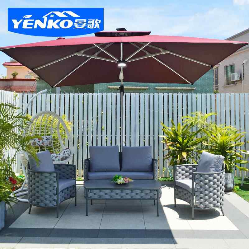 户外沙发庭院花园餐桌露组设计师阳2-26）光天房阳台休闲藤椅酒合