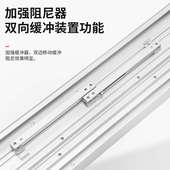电视衣柜平躺巴士门滑轨电手动双缓冲移门轨道五金配件 升级款