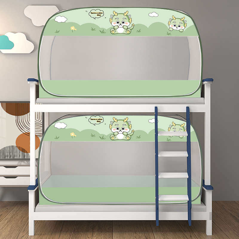 蚊帐蒙古包学生床宿舍单人上下床免安装可折叠子母床儿童双层家